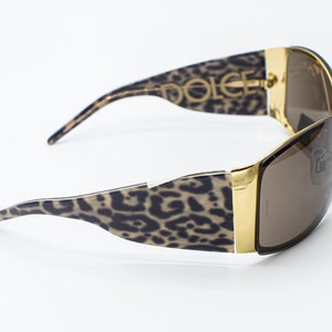 Dolce & Gabbana leopard shield sunglasses 2000s vintage DG2019 image 10