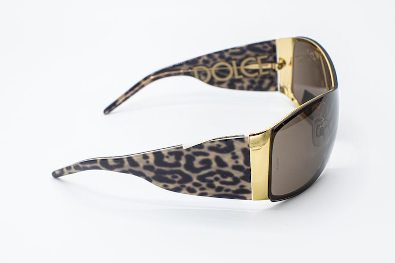 Dolce & Gabbana leopard shield sunglasses 2000s vintage DG2019 image 10