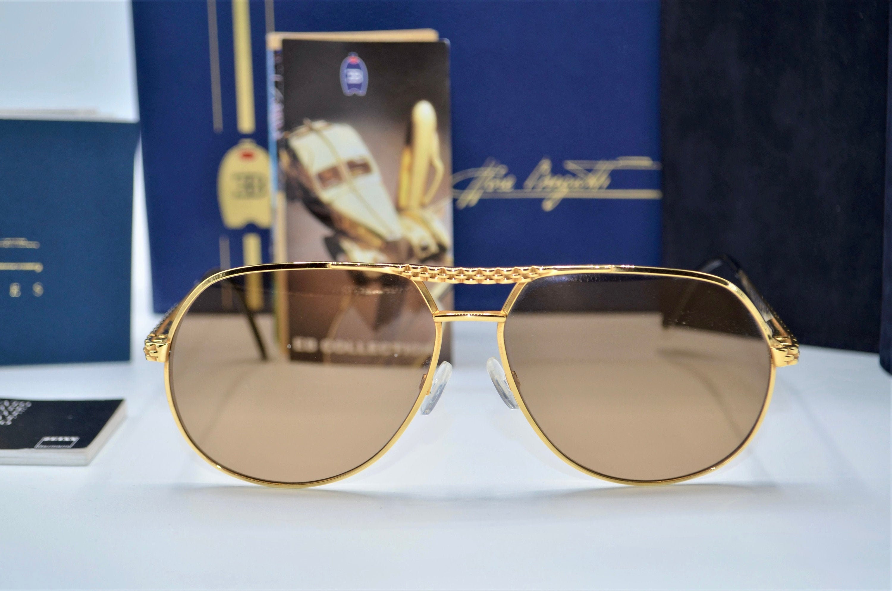 Bugatti Sunglasses 90s Vintage Real Gold Plated Aviator 502 | Etsy Singapore