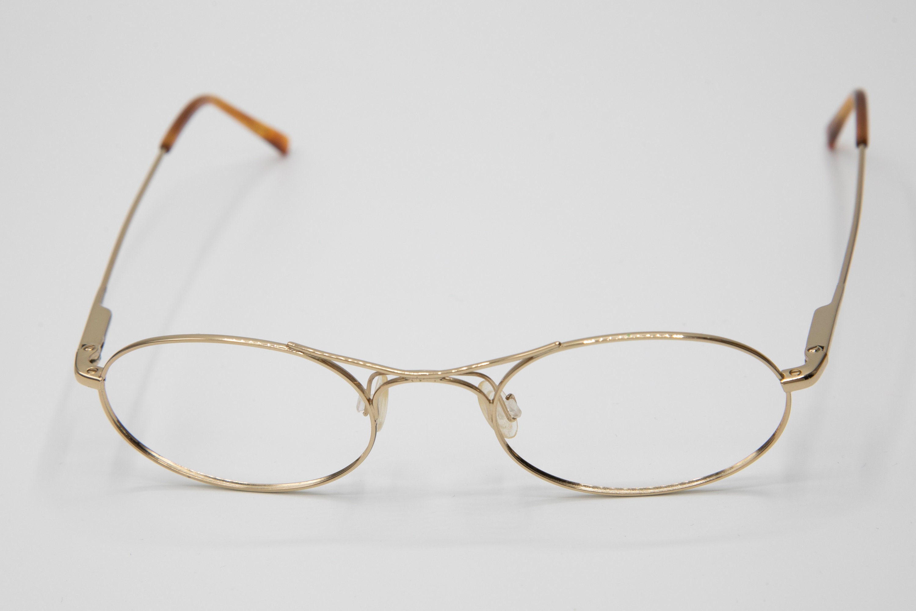 Armani Vintage Eyeglasses 1990s Oval Small Gold Metal Frame - Etsy Canada