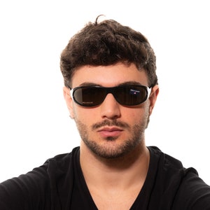 2000s POLO SPORT 7706/S wrap oval sunglasses black