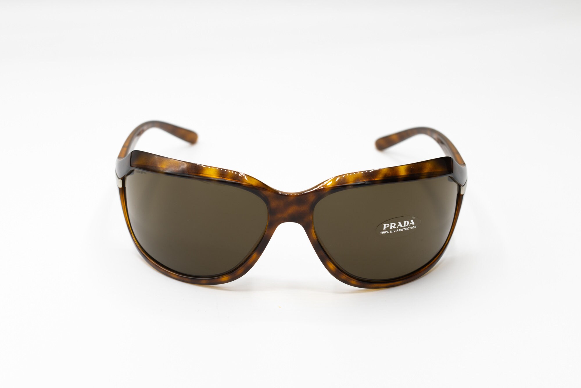 小物 00s PRADA sunglasses brown gold y2k 2000s PRADA 14G Oval Wrap Sunglasses Tortoise - Etsy