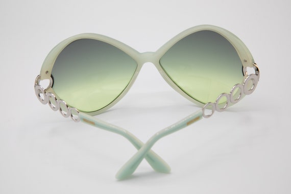 Moschino women's 2000s sunglasses green M3708s - image 10
