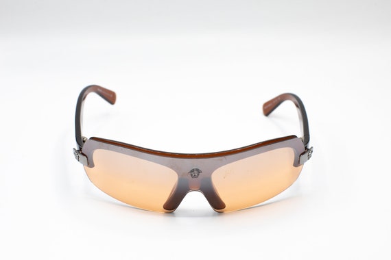 2000s VERSACE 4033-V Shield Sunglasses Brown - Etsy Canada