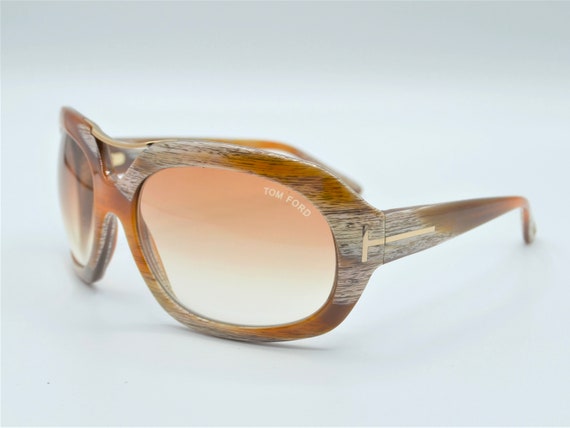 Tom Ford Camilla TF 24 round tortoise sunglasses … - image 8