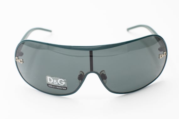 RARE Vintage D&G Shield Sunglasses Dolce E Gabbana 893S Y2K Wrap Shield Vintage Sunglasses  main image 4