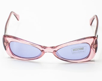Moschino pink sunglasses 90s vintage women's butterfly 3604s