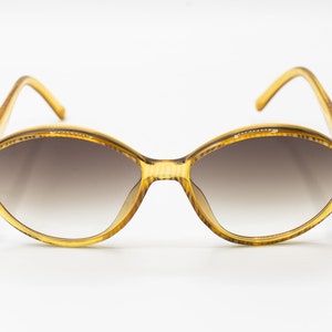 1970s Dior 2166 vintage sunglasses oval beige