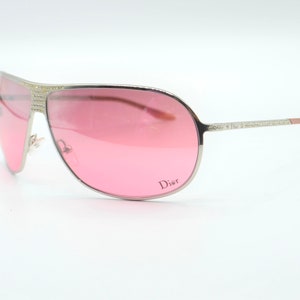 Dior pink aviators sunglasses 2000s silver metal HardDior1 image 6