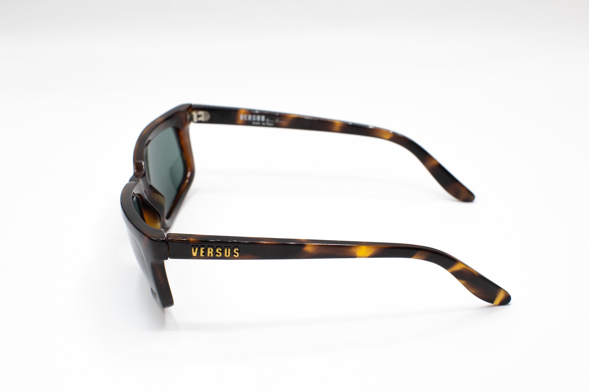 1990s Versus Versace E10 Vintage Sunglasses Rectangle Dark  display picture 3
