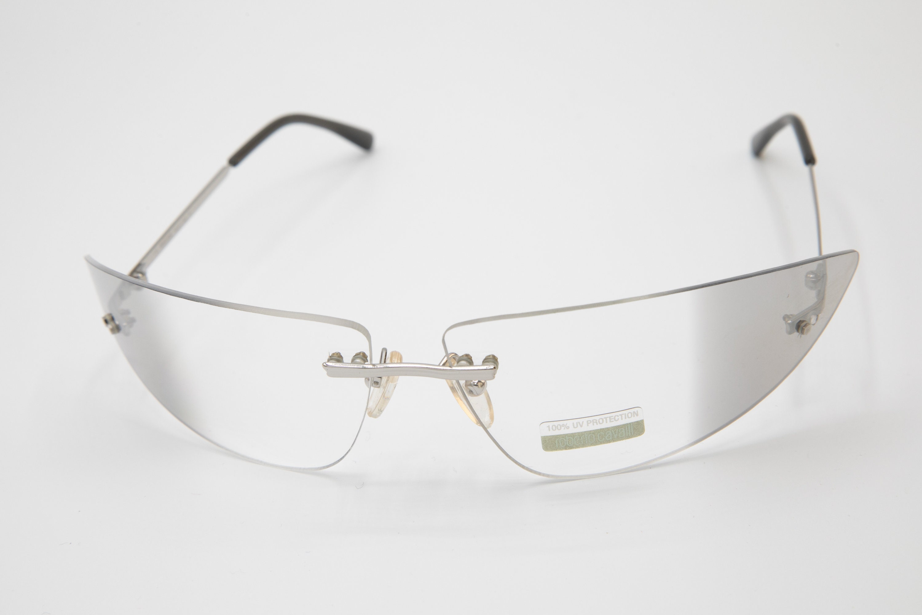 Roberto Cavalli Rimless sunglasses y2k sunnies NOS Roberto Cavalli SRC043-0300 Cateye Rimless Sunglasses in  main image 2