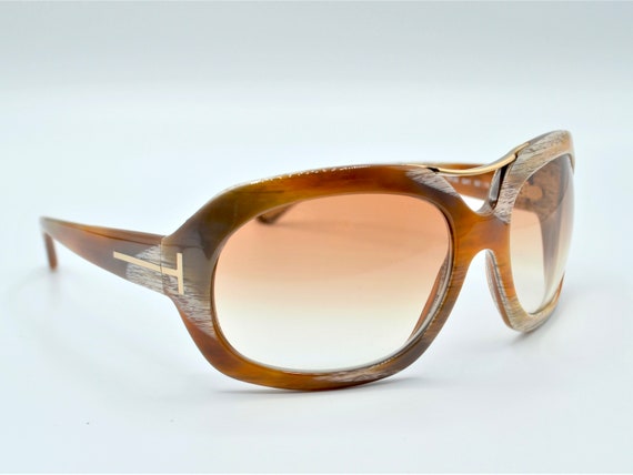 Tom Ford Camilla TF 24 round tortoise sunglasses … - image 7
