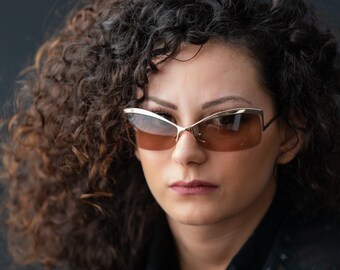 La Perla sunglasses 2000s gold metal 591