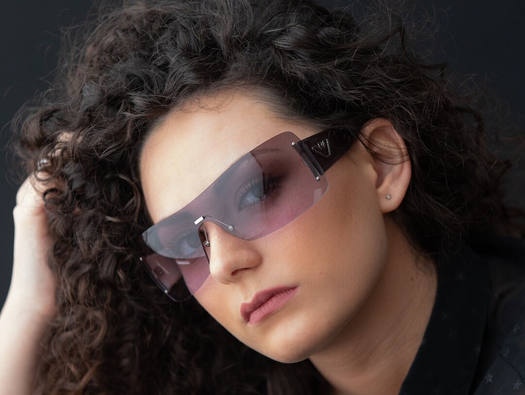 ARMANI 2000s Rimless Shield Sunglasses Boozed EA9452/S - Etsy ARMANI 2000s Rimless Shield Sunglasses Boozed EA9452/S - Etsy