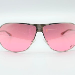 Dior pink aviators sunglasses 2000s silver metal HardDior1 image 2