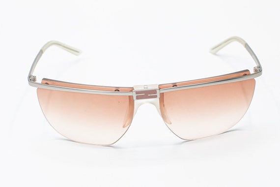 Fendi Vintage Sunglasses 1990s Rimless Rose Gradient Lenses SL