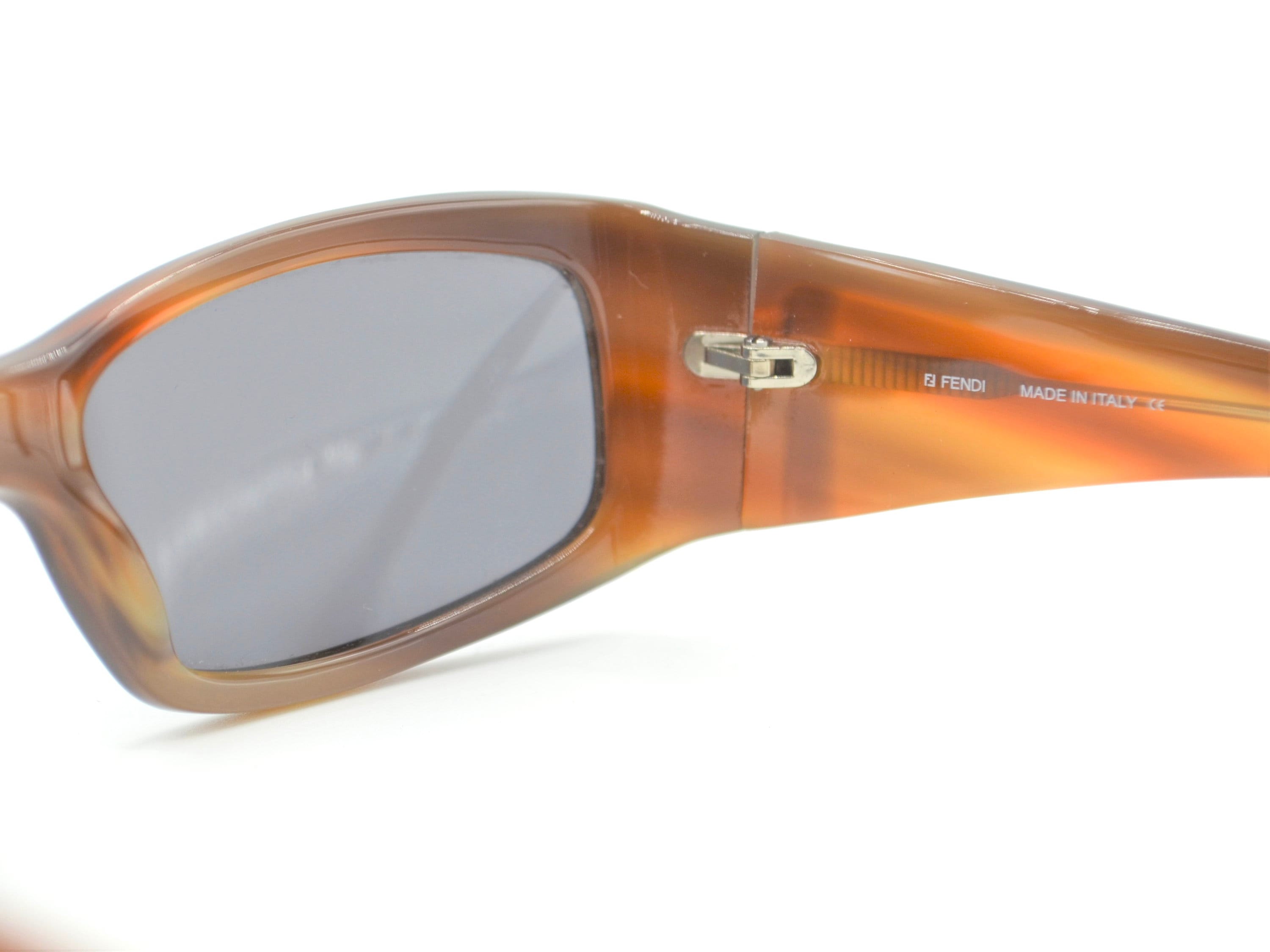 Fendi Vintage Sunglasses 90s Squared Narrow Brown SL 7736 - Etsy