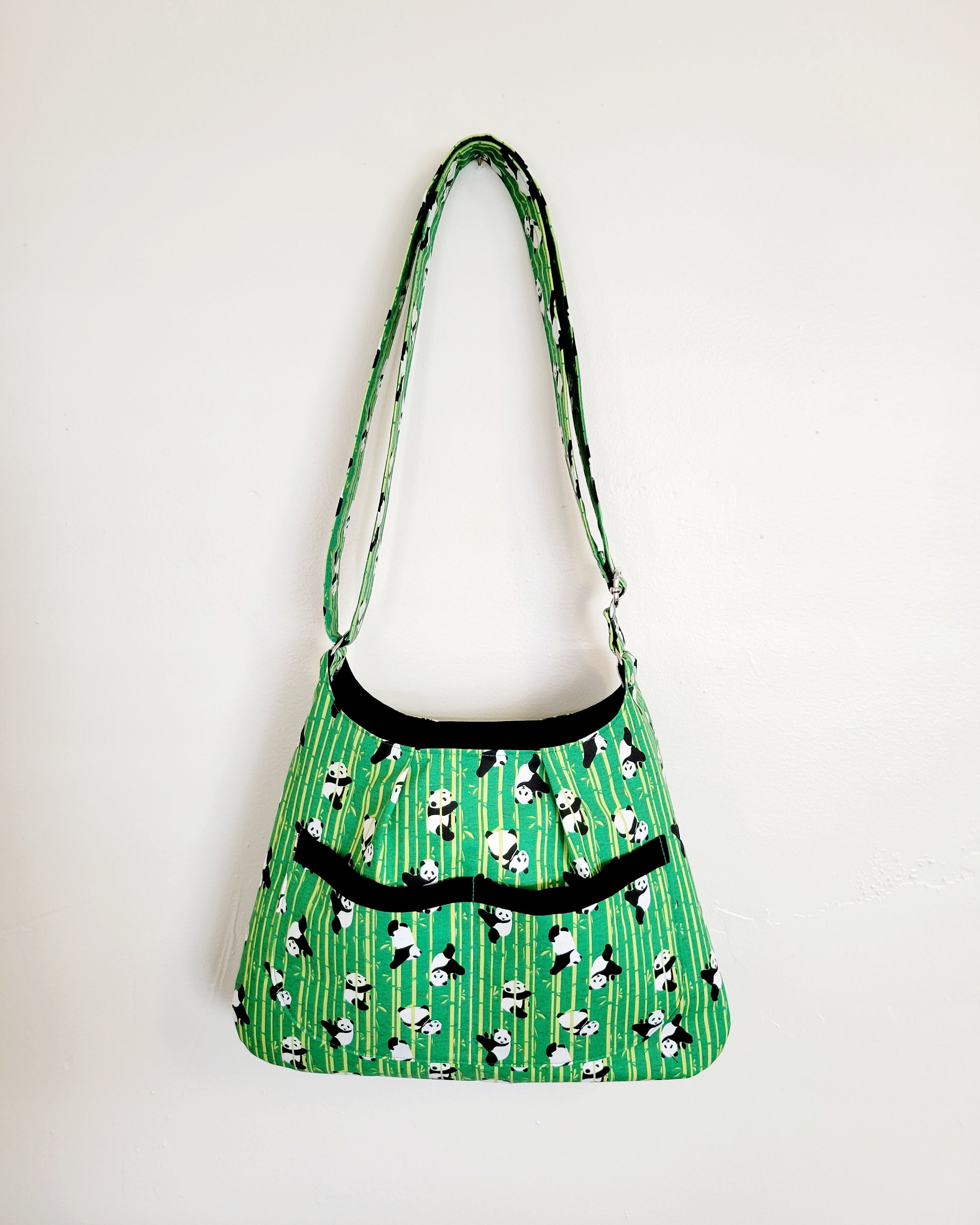 Panda Print Crossbody Bag Panda Fabric Crossbody Purse Gift Etsy