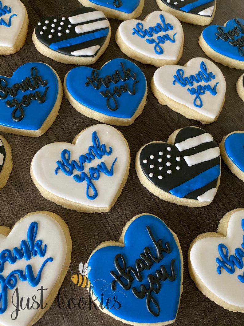 Police Appreciation Sugar Cookies Cops Law enforcement Etsy