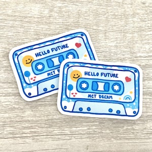 NCT Dream Hello Future Cassette Tape Sticker | Glossy / Matte / Holographic Stickers