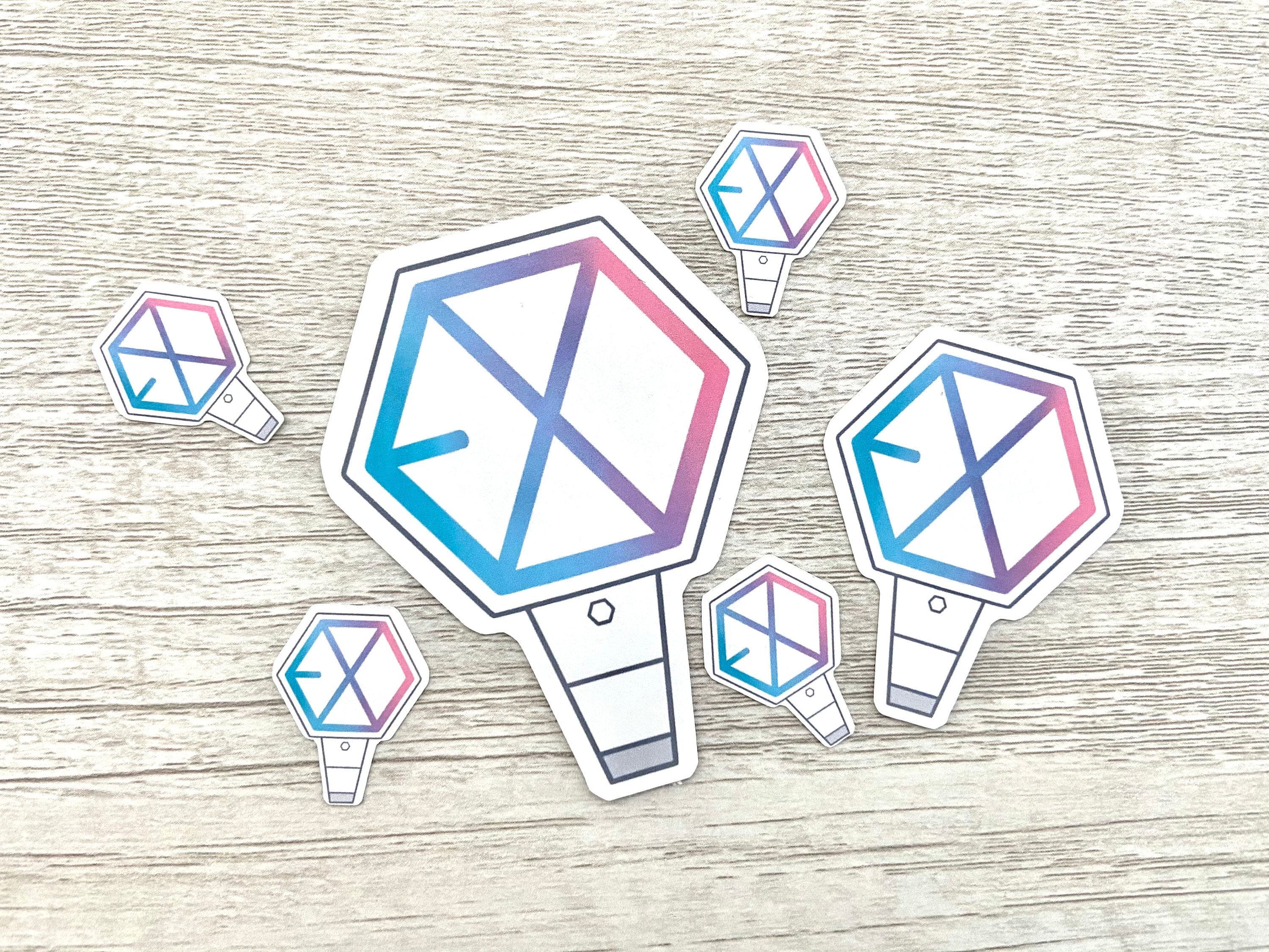 EXO Lightstick Sticker | EXO Matte / Glossy / Holographic Stickers - Etsy