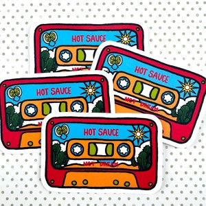 NCT Dream Hot Sauce Kassette Aufkleber | Glänzende / Matte / Holographische Aufkleber