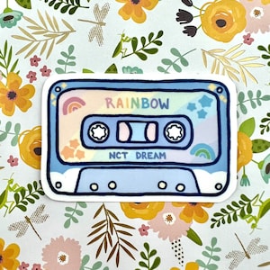 NCT Dream Rainbow Kassettenaufkleber | Glänzende / Matte / Holographische Aufkleber