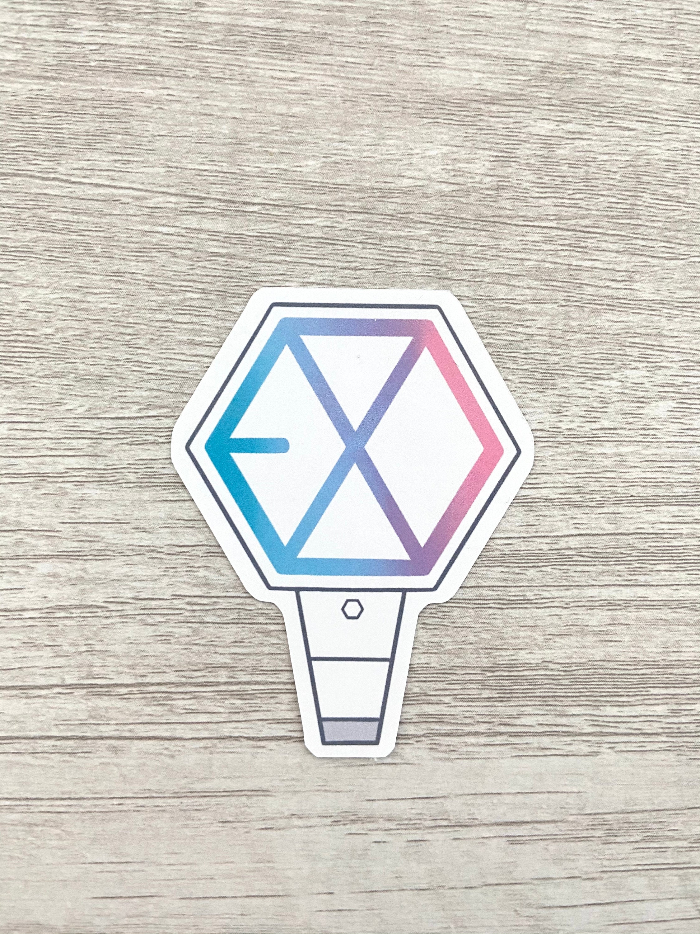 EXO Lightstick Sticker | EXO Matte / Glossy / Holographic Stickers - Etsy
