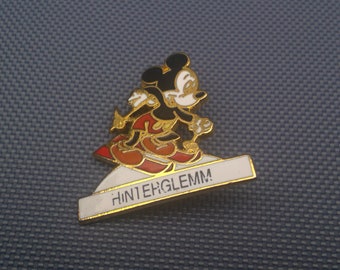 Disneyland Productions Mickey Mouse Downhill Skier Vintage Pin