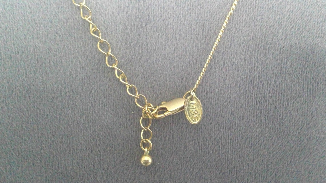 MARKS AND SPENCER Gold Plated Chain Necklace Jewellery - Etsy