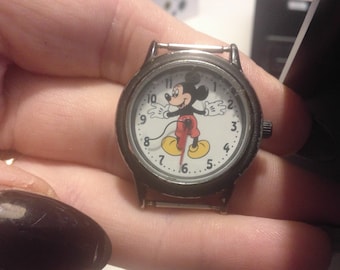 Disney Time Works Mickey Mouse de 1990 Reloj de pulsera - Etsy España