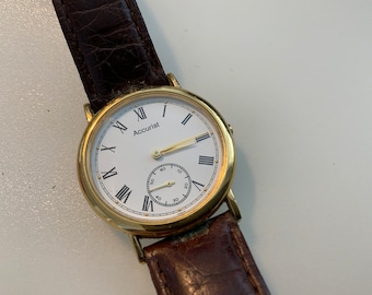 Vintage Mens Accurist dress Quartz watch