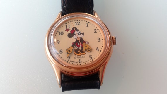 Gold-tone Lorus V515-6080 A1 Disney Minnie Mouse … - image 1