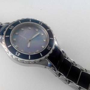 Jasper Conran - Women&#39;s Black and Silver Coloured Bracelet Strap Watch