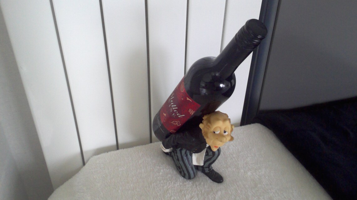 James The Butler Wine Holder ceramic Figurine Etsy