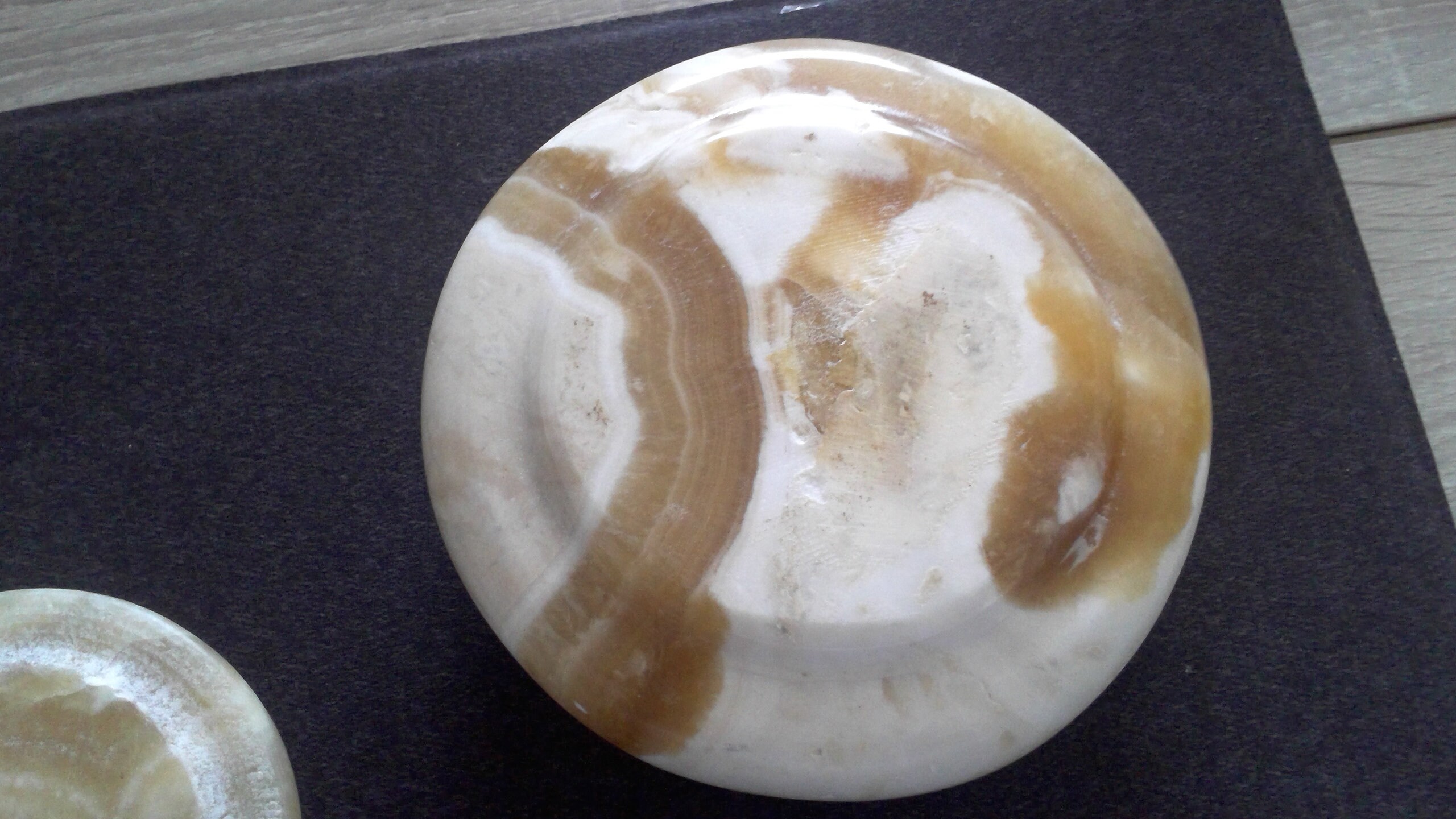 Hand Carved Made Egyptian Alabaster Lidded Jar Knobbed Lid Etsy