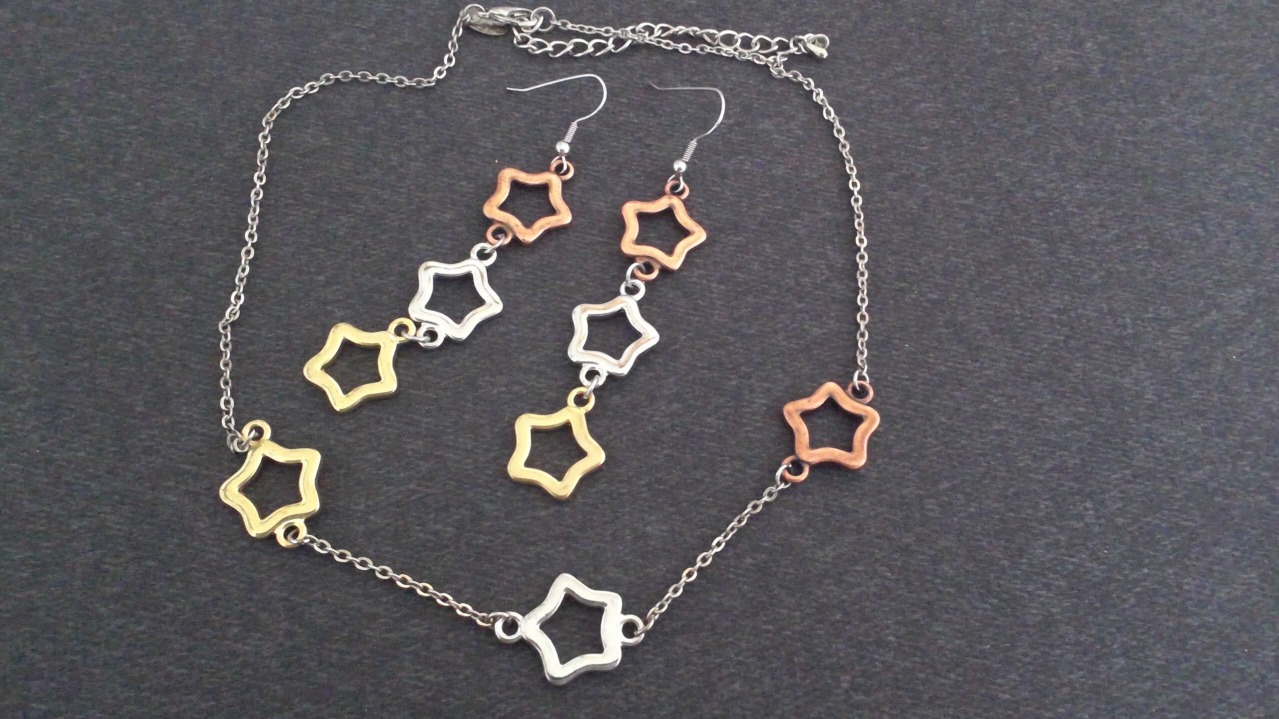 Costume Jewellery LBVYR Goldsilverbronze Tones 3 Stars Etsy UK