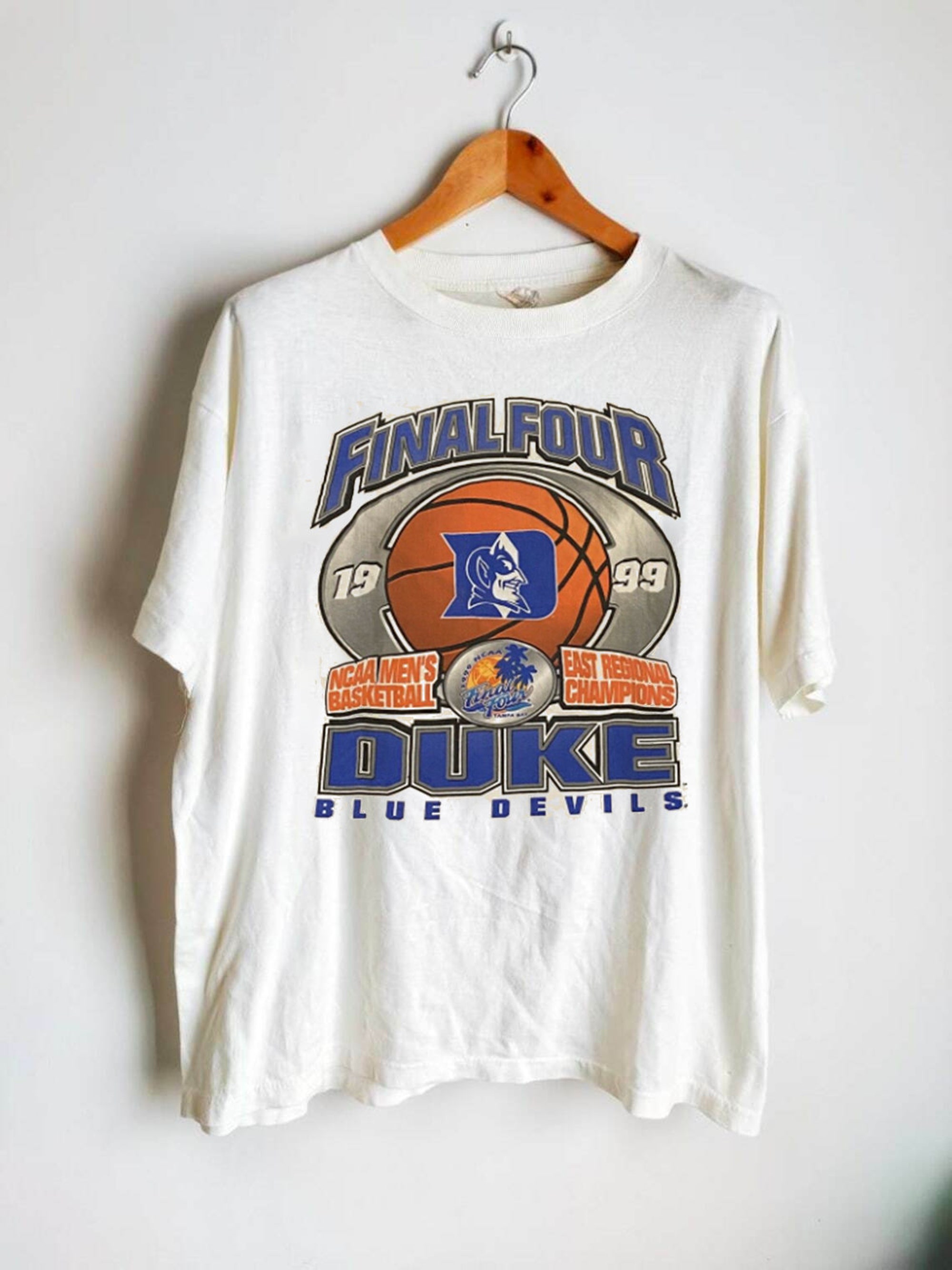 1999 Vintage Duke University Blue Devils Final Four Starter T-Shirt