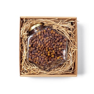 Hexagonalt bibröd, present till bibröd, fermenterat pollen, bibröd, naturliga vitaminer, utmärkt kvalitet (210 g)