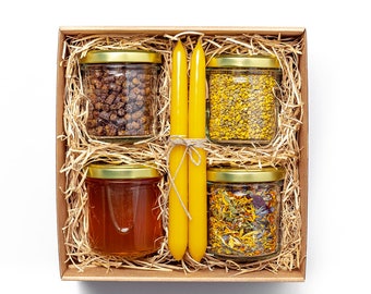 Honey gift basket, Easter Gift Set, Mothers Day Gift Set, Honey Bee Gift Box