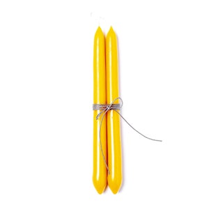 24cm Set of 2natural beeswax candles ,Dinner beeswax candles,Hand Dipped Beeswax candle,Candles gift,Unscented Candle,Taper candles