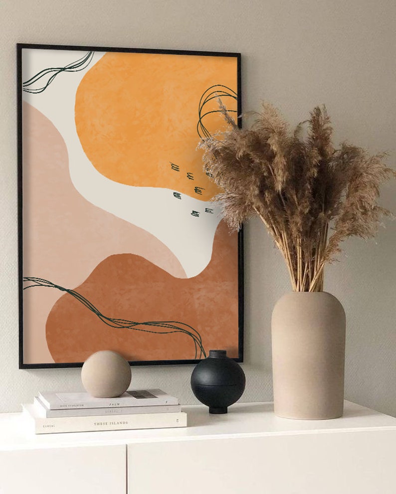 Diptych Abstract Wall Art Minimal Art Large Wall Decor Etsy