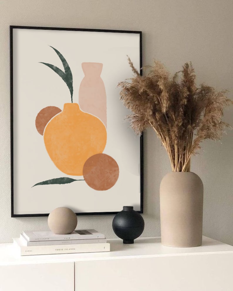 Abstract Vase Modern Wall Printable Minimal Art Abstract | Etsy
