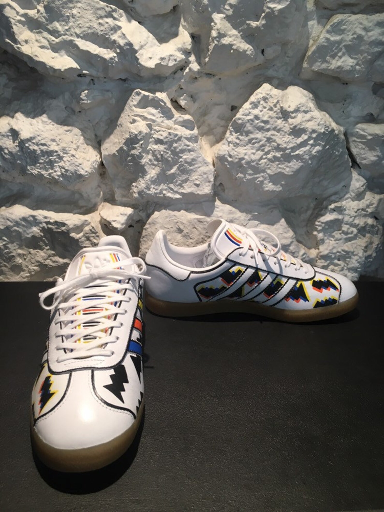 Adidas gazelle custom Thunder color | Etsy