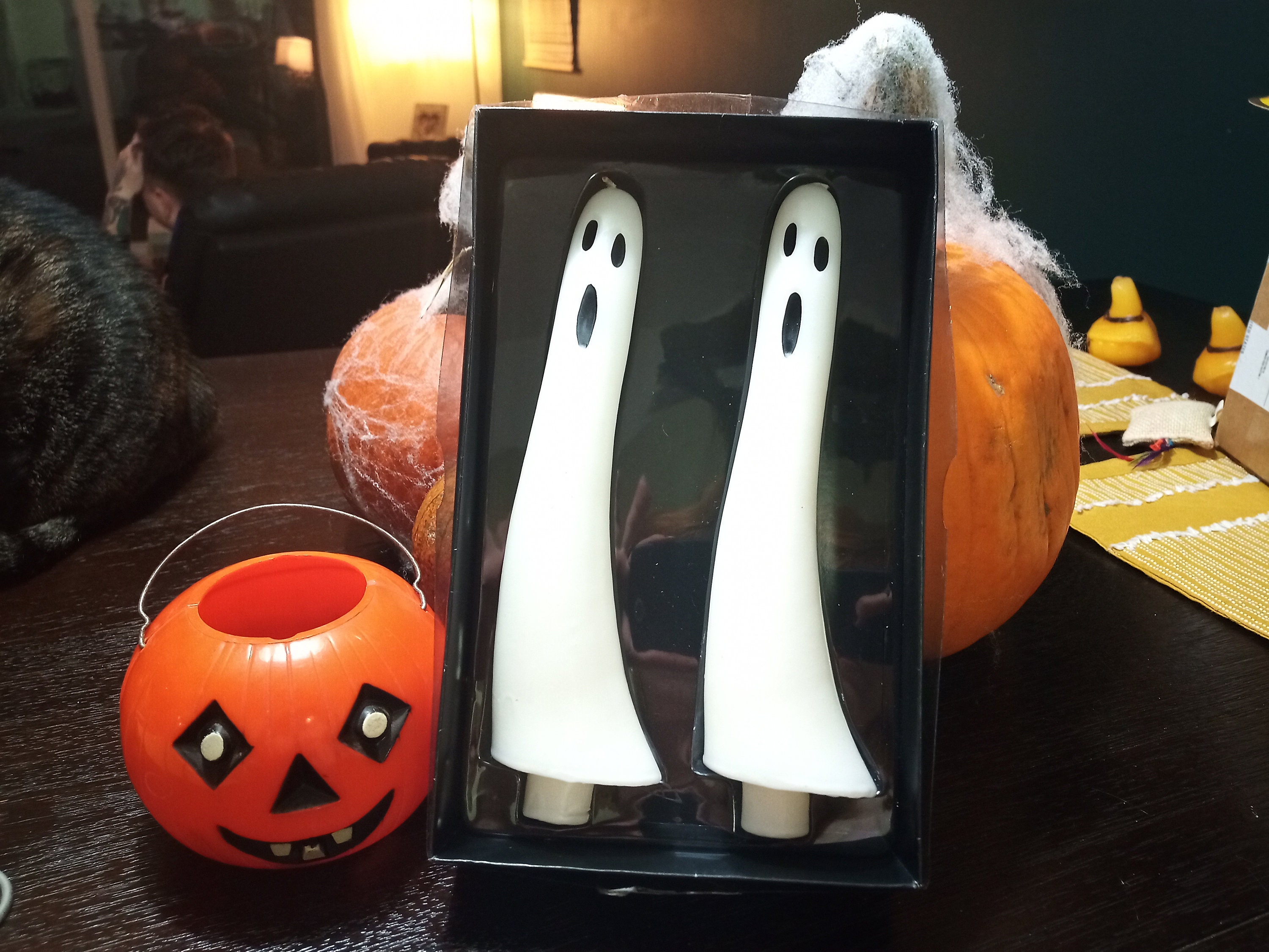 Ghost Taper Candles set of 2 New in Box Etsy