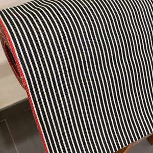 12,5 oz - Tissu denim à rayures hickory - Largeur 30&quot; (sanforisé) - MYD302R7A - KSDenim