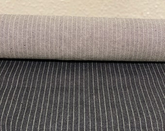11.5oz - Indigo Black Pinstripe Selvedge Denim Fabric - 30"width-  (Sanforized) - MYD305 - KSDenim