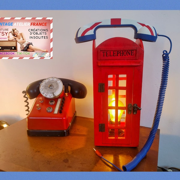 lampe british style phone