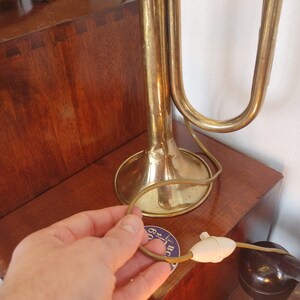 army bugle trumpet lamp image 4