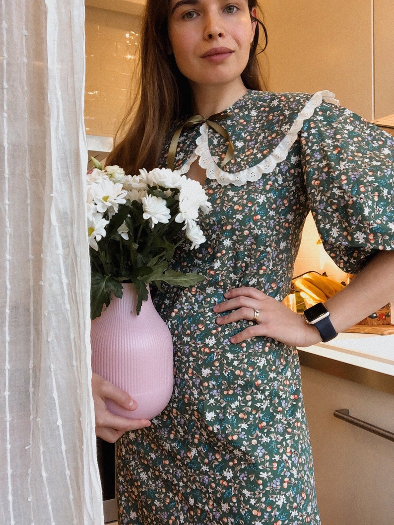 Floral Removable /& Detachable Dress Collar Retro Style Lace Collar Reversible Statement Vintage Lace Women Collar Peter Pan Floral Collar